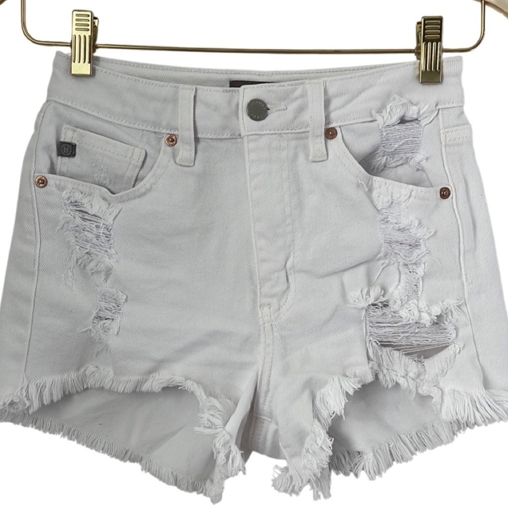 Just USA NWOT High Rise Distressed Denim Shorts Size XS